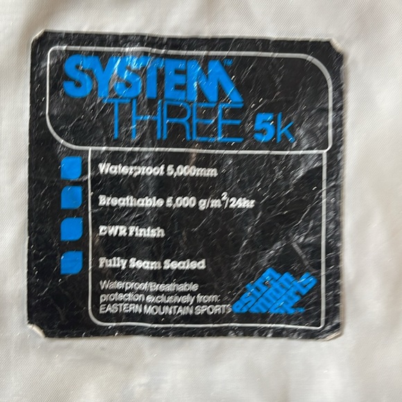 Eastern mountain sports system, 3K rain jacket black, medium - Picture 6 of 11